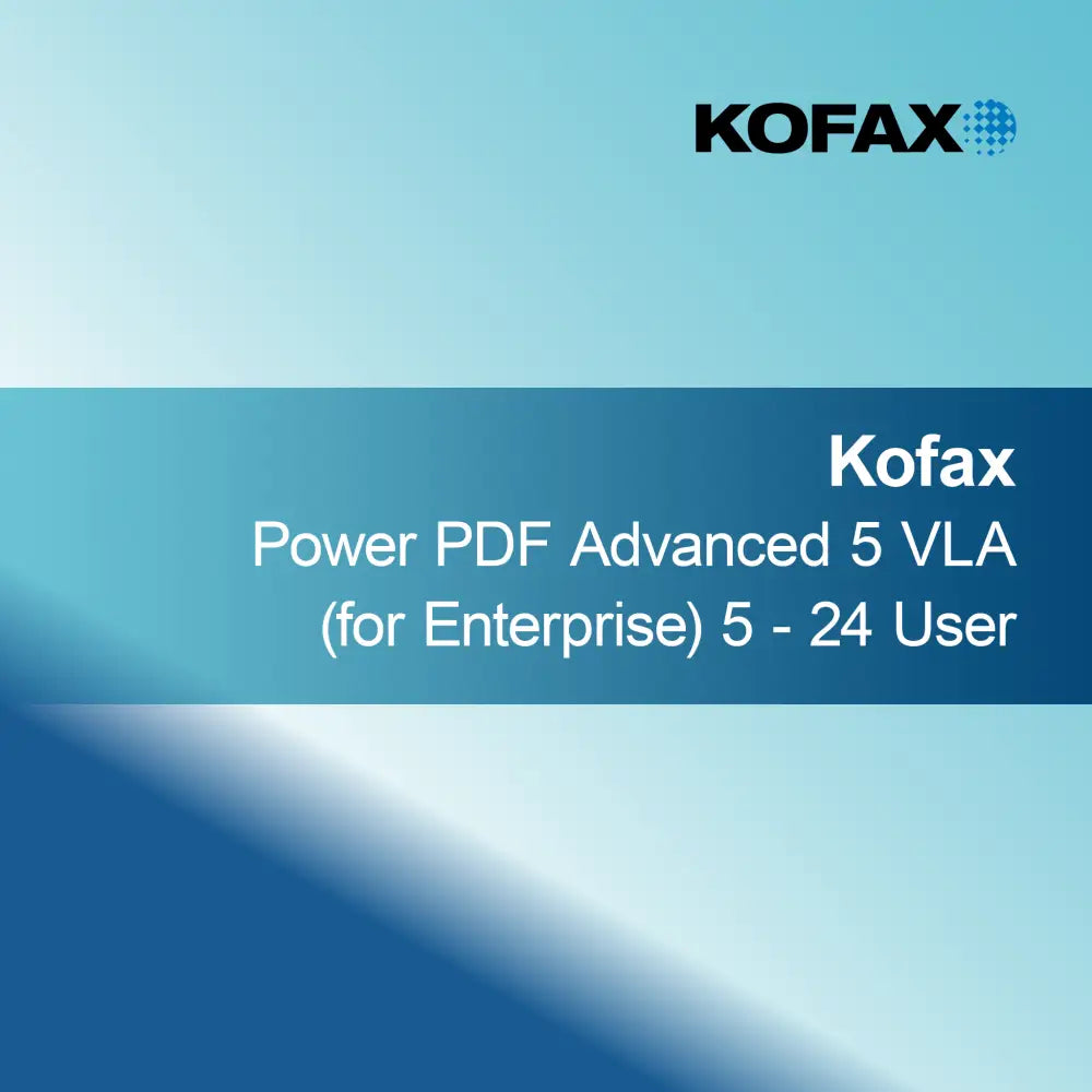 Kofax Power PDF Advanced 5 VLA (pour entreprise)