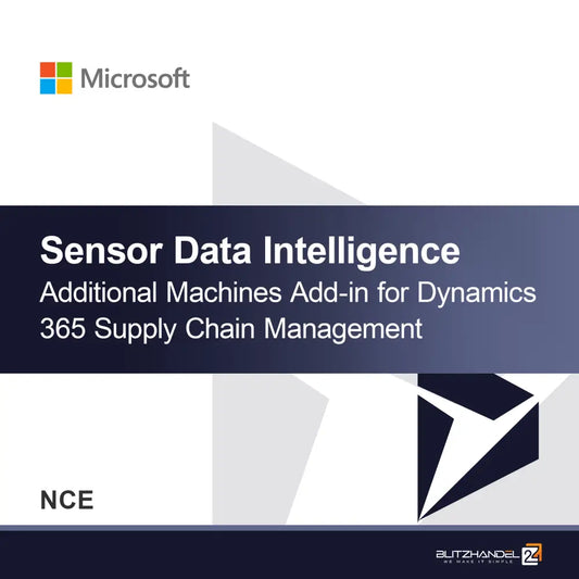 Complemento adicional de máquinas para inteligencia de datos de sensores en Dynamics 365 Supply Chain Management (NCE)