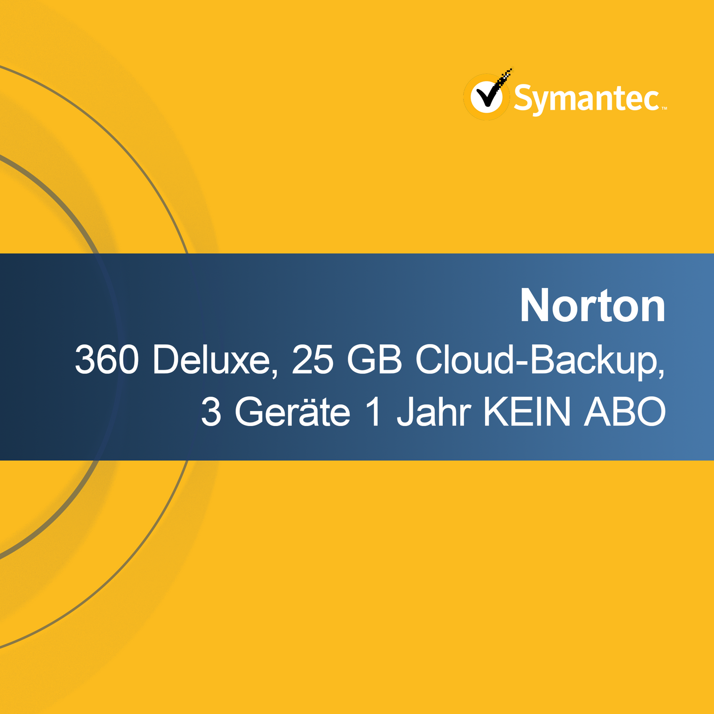 Norton 360 Deluxe, sauvegarde cloud 25 Go, 3 appareils 1 an SANS ABONNEMENT